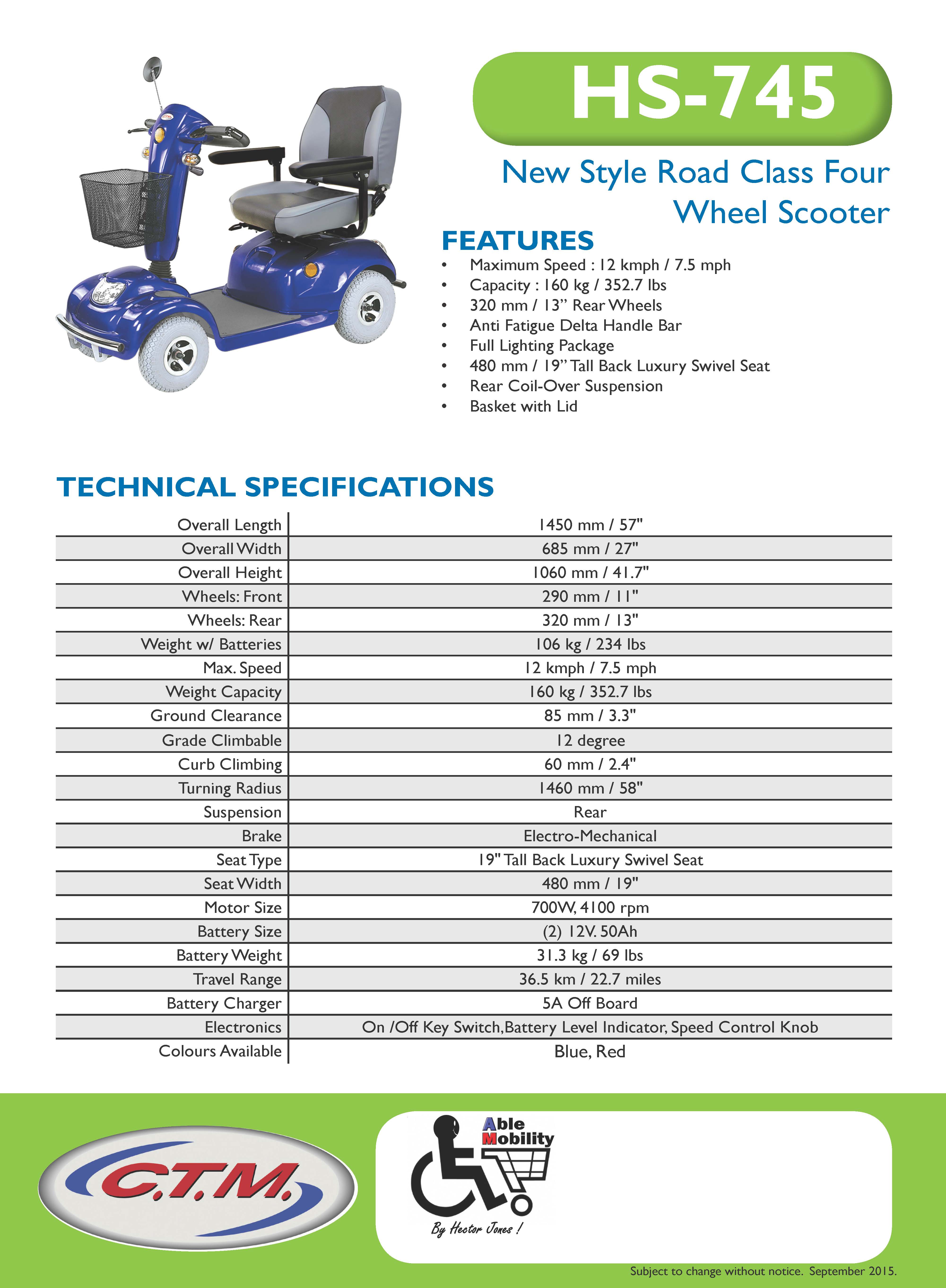 HS745 Info Sheet