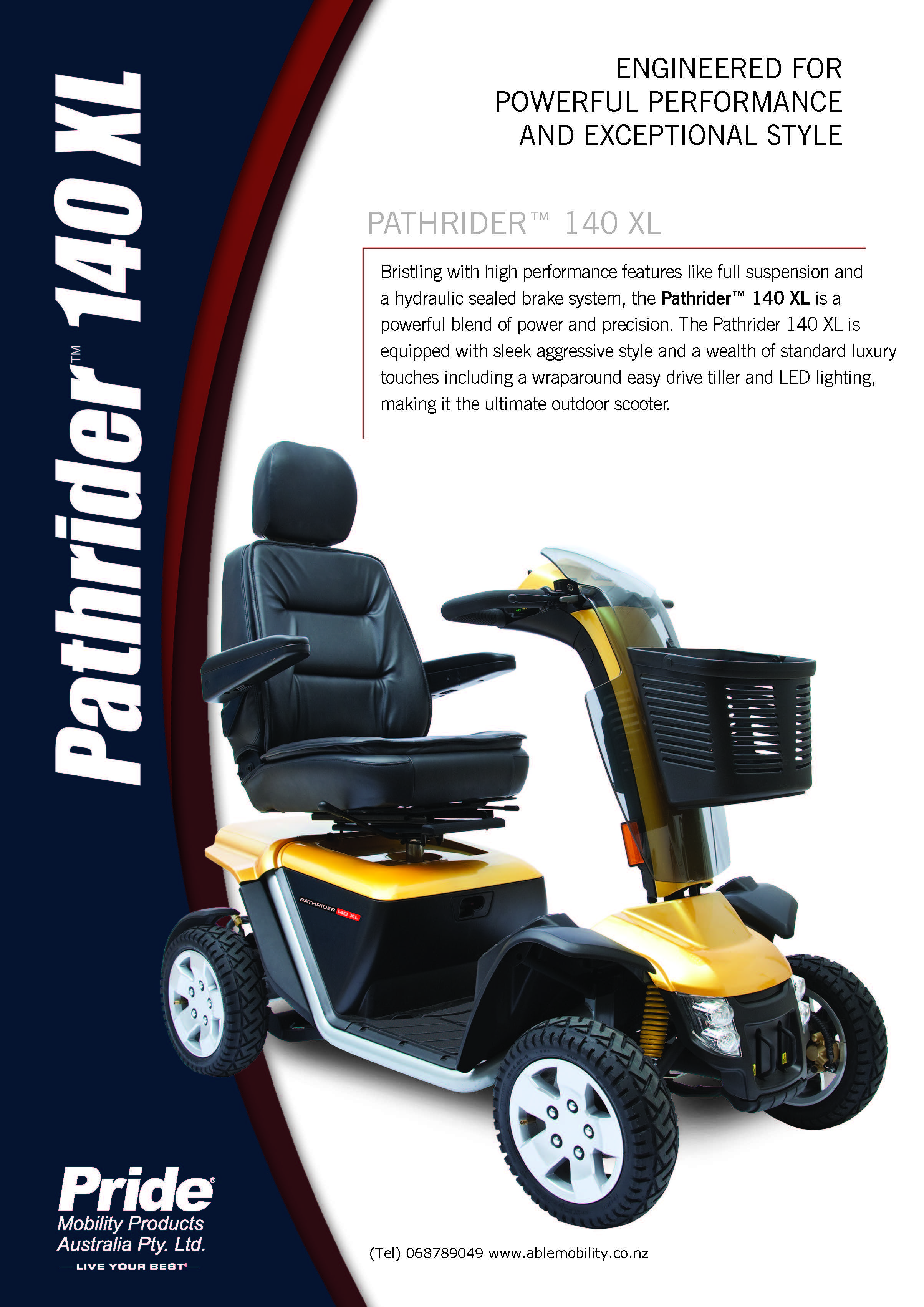 Pride Pathrider 140 XL pdf Page 1