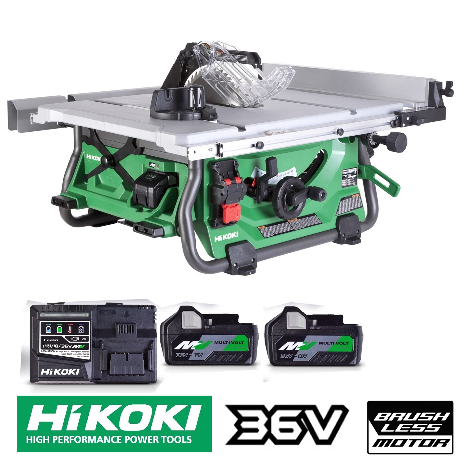 Hikoki 36V Tools Hikoki 36V Brushless 254mm Table Saw Kit
