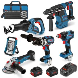 Bosch 6pc 18Volt Heavy Duty 8.0Ah Kit