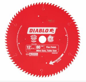 Diablo 12 in. / 305mm 80T Fine Finish Saw Blade
