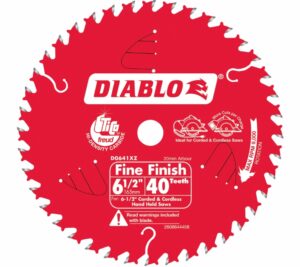 Diablo 6.5 in. / 165mm 40T Fine Finish Saw Blade