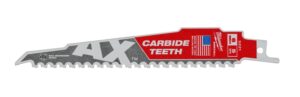 Milwaukee 150mm 5 TPI The Ax™ With Carbide Teeth Sawzall™ Blade (1pk)