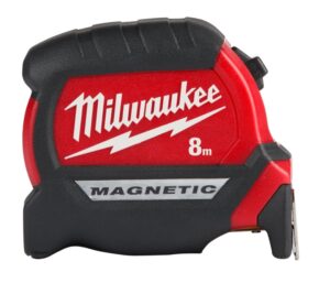 Milwaukee 8m Compact Magnetic Tape Measure