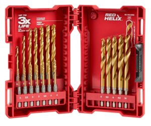 Milwaukee Shockwave Red Helix Titanium 19 Pc Kit