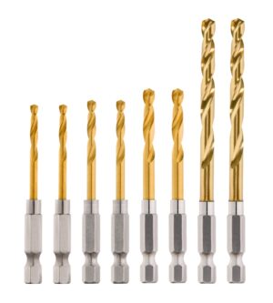 Milwaukee Shockwave™ Red Helix Titanium Drill Bit Rivet Size Set 8 Pack
