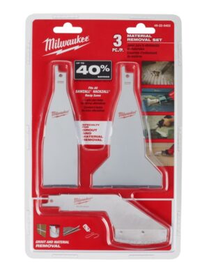 Milwaukee 3pc Material Removal Blade Set