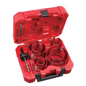 Milwaukee Big Hawg With Carbide Teeth Hole Saw 10-Piece Kit For General Purpose