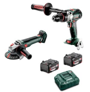 Metabo 18V Brushless 2 Piece Hammer Drill & Angle Grinder Kit