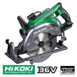 Hikoki 36V Brushless 185mm Rear Handle Circular Saw (Bare Tool)