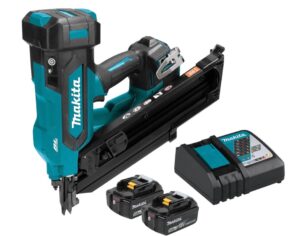 Makita DBN900RTE 18V LXT Brushless 90mm 30-34° Framing Nailer (5.0Ah) Kit