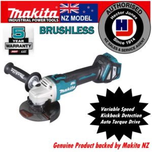 Makita 18V Brushless 125mm V/S Angle Grinder (Bare Tool)