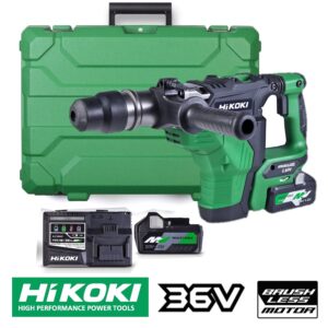 Hikoki 36V Brushless 40mm SDS-Max Rotary Hammer Kit