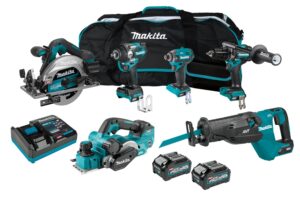 Makita XGT 40Vmax Brushless 6-Pc.Combo (4.0Ah) Kit
