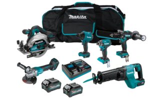 MAKITA XGT 40VMAX BRUSHLESS 6-PC.COMBO (4.0AH) KIT