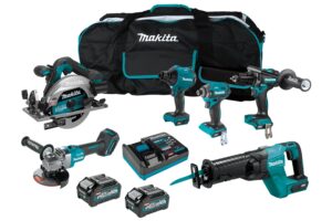 Makita XGT 40Vmax Brushless 6-Pc.Combo (4.0Ah) Kit