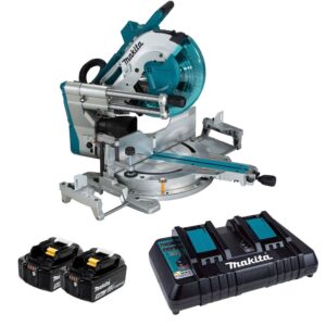 Makita 18Vx2 (36V) 305mm Slide Compound Mitre Saw 5Ah Kit
