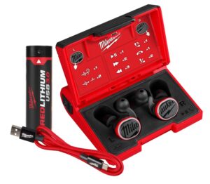 Milwaukee REDLITHIUM™ USB Bluetooth Headphones 3.0 Ah Kit