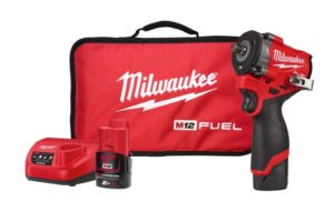 Milwaukee M12 FUEL 3/8'' Stubby Impact Wrench with Friction Ring (Kit)
