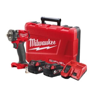 Milwaukee M18 18v Brushless Fuel Compact Friction Ring Impact Wrench Kit