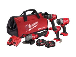 Milwaukee M18 FUEL 4 Piece Power Pack (4L3)