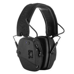 Defender Shooter Black Earmuff with Bluetooth - Class 4