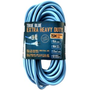 True Blue Extra Heavy Duty Blue Extension Lead 15m