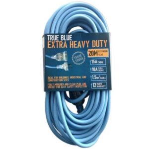 True Blue Extra Heavy Duty Blue Extension Lead 20m