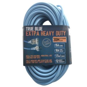 True Blue Extra Heavy Duty Blue Extension Lead 30m