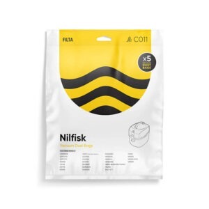 Filta Nilfisk GD - VP Series Microfibre Vacuum Cleaner Bags 5 Pack (C011)