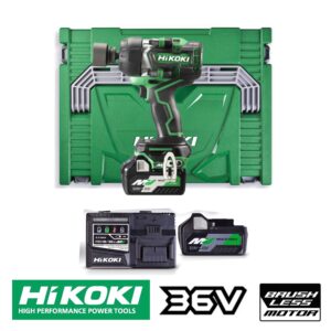 Hikoki 36V 1/2" 770Nm Impact Wrench Kit