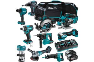 Makita DK0251G101 40Vmax XGT Brushless 10-Pc. Combo (4.0Ah) Kit